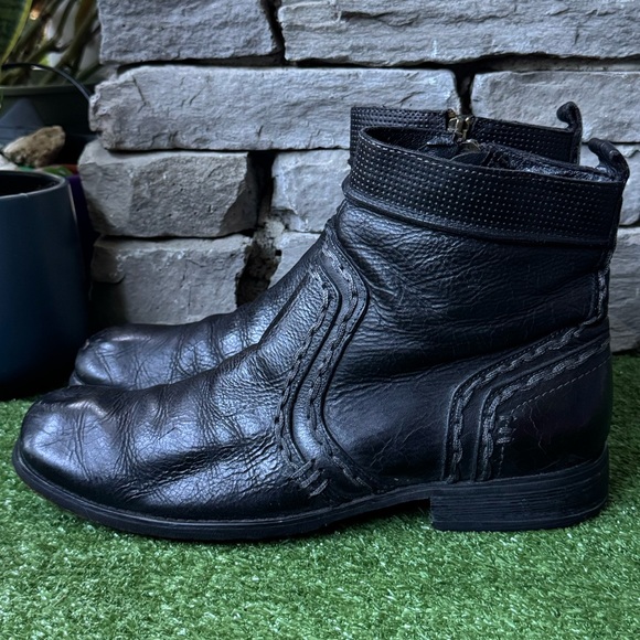 Bed Stu Revolution Black Leather Mens Boots